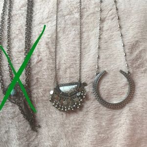 Free people necklace silver jewelry